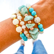 Load image into Gallery viewer, Turquoise Quartz Bracelet Stack