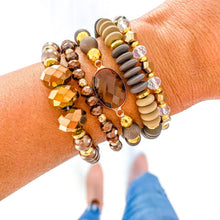 Load image into Gallery viewer, Toasted Brown Bracelet Stack