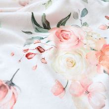 Load image into Gallery viewer, Baby & Toddler Minky Blanket - Peach Floral