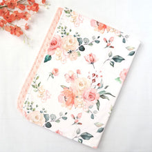 Load image into Gallery viewer, Baby & Toddler Minky Blanket - Peach Floral