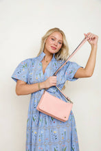Load image into Gallery viewer, Phiona Studded Flapover Crossbody: Peacock
