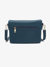 Load image into Gallery viewer, Aubree Flapover Multi-compartment Crossbody Bag: Olive
