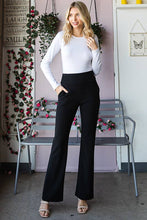 Load image into Gallery viewer, Heimish Black Flare Pants with Wide Waistband
