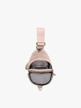 Load image into Gallery viewer, Nikki Dual Compartment Crossbody Sling Bag: Ivory
