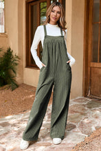 Load image into Gallery viewer, Solid Pocketed Loose Fit Corduroy Overall
