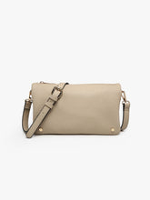 Load image into Gallery viewer, Phiona Studded Flapover Crossbody: Seafoam

