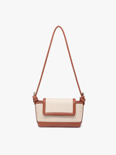 Load image into Gallery viewer, Oaklynn Straw Crossbody: Natural/Black
