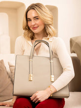 Load image into Gallery viewer, Sybil Convertible Tote Bag: Grey
