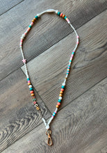 Load image into Gallery viewer, Teach Colorful Beaded Lanyard with Breakaway Clasp
