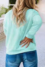 Load image into Gallery viewer, Scoop Neck Ribbed Long Sleeve
