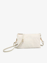 Load image into Gallery viewer, Riley Chevron Knit Crossbody: Off White
