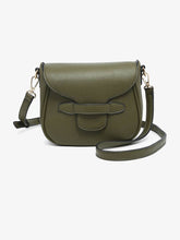 Load image into Gallery viewer, Mable Flapover Crossbody Bag: Olive
