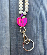 Load image into Gallery viewer, Pink Apple Teach Lanyard with Breakaway Clasp
