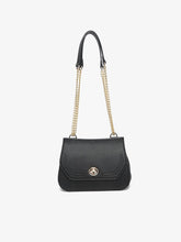Load image into Gallery viewer, Lottie Twist Lock Crossbody Bag w/ Chain Strap: Hunter Green
