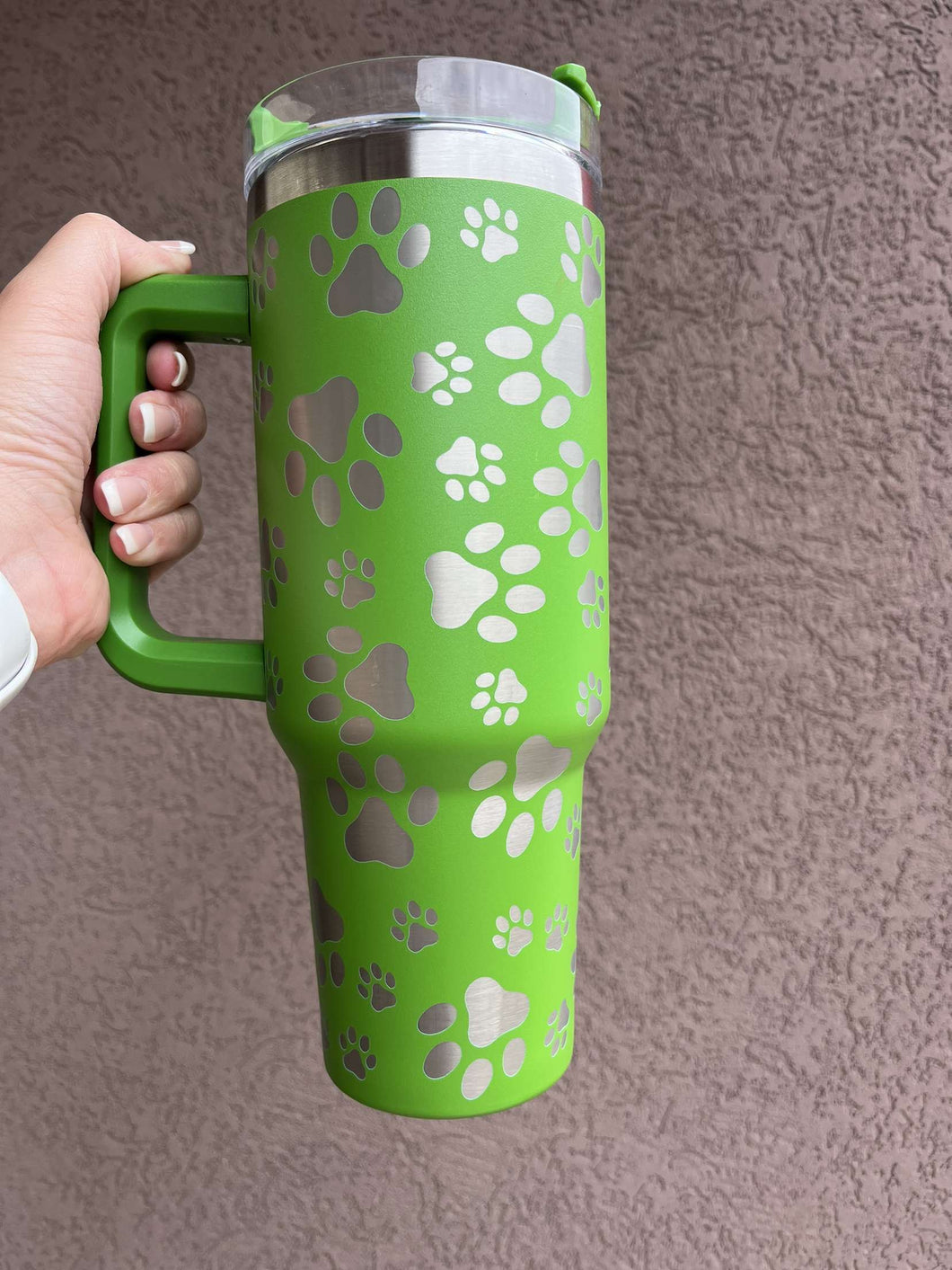40oz Paw Print Tumbler