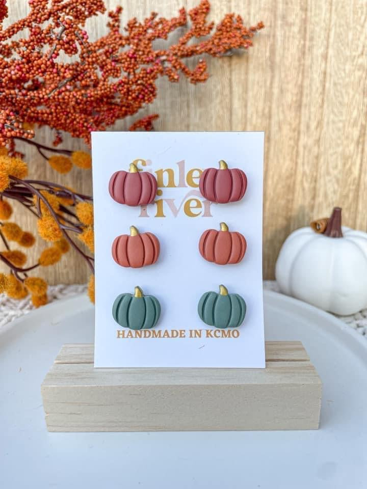 Pumpkin Studs Trio