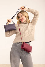 Load image into Gallery viewer, Riley Crossbody/Wristlet: Dark rosewood

