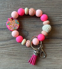 Load image into Gallery viewer, Teach Love Inspire Wristlet Keychain
