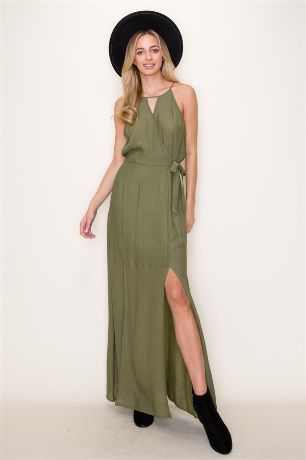 Staccato Boho Wrap Dress