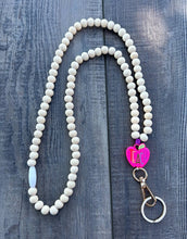 Load image into Gallery viewer, Pink Apple Teach Lanyard with Breakaway Clasp

