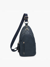 Load image into Gallery viewer, Nikki Dual Compartment Crossbody Sling Bag: Caramel
