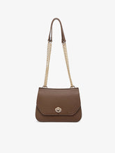 Load image into Gallery viewer, Lottie Twist Lock Crossbody Bag w/ Chain Strap: Hunter Green
