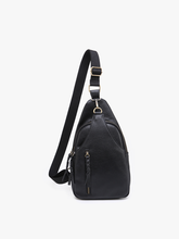 Load image into Gallery viewer, Nikki Dual Compartment Crossbody Sling Bag: Caramel
