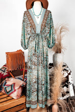 Load image into Gallery viewer, Boho Blossom Backless Maxi Dress
