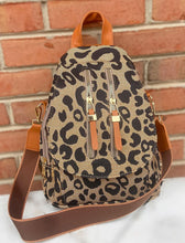 Load image into Gallery viewer, Leopard Backpack Purse
