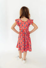 Load image into Gallery viewer, Husker Plaid Twirl Dress
