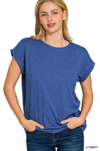 Load image into Gallery viewer, Zenana Rolled Sleeve Tee
