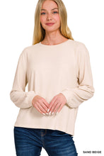 Load image into Gallery viewer, Soft Mélange Hacci Round Neck Long Sleeve Tee ☁️
