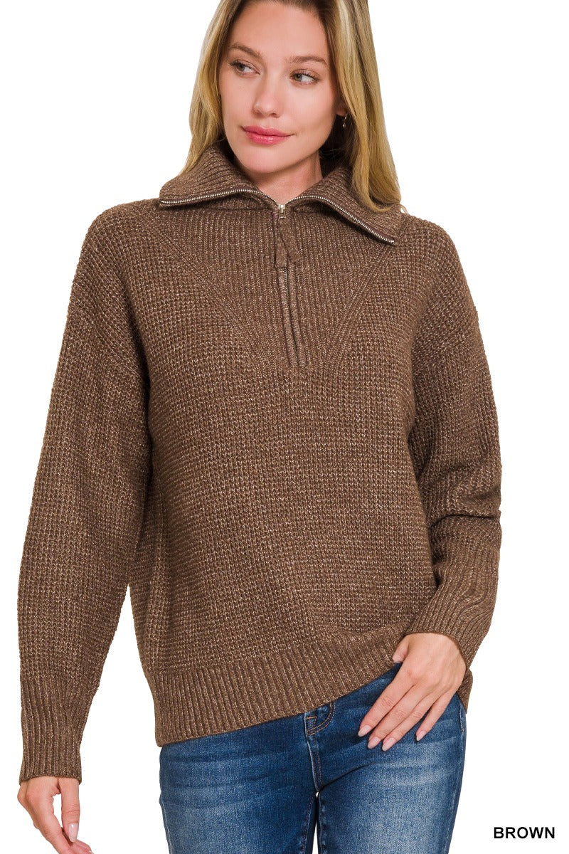 Half Zip Pullover Sweater