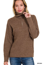 Load image into Gallery viewer, Half Zip Pullover Sweater

