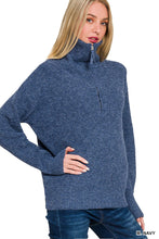 Load image into Gallery viewer, Half Zip Pullover Sweater
