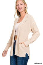 Load image into Gallery viewer, Eyelet Open Cardigan Sweater

