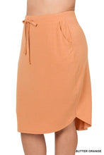 Load image into Gallery viewer, PLUS SELF TIE TULIP HEM SKIRT WITH SIDE POCKETS
