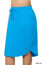 Load image into Gallery viewer, PLUS SELF TIE TULIP HEM SKIRT WITH SIDE POCKETS
