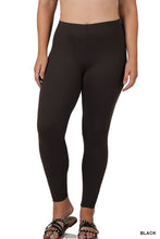 Load image into Gallery viewer, PLUS BRUSHED DTY MICROFIBER FULL LENGTH LEGGINGS
