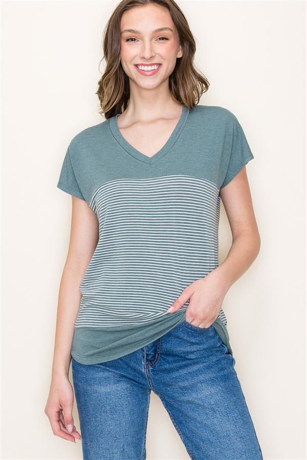 Staccato Soft Pinstripe Tee