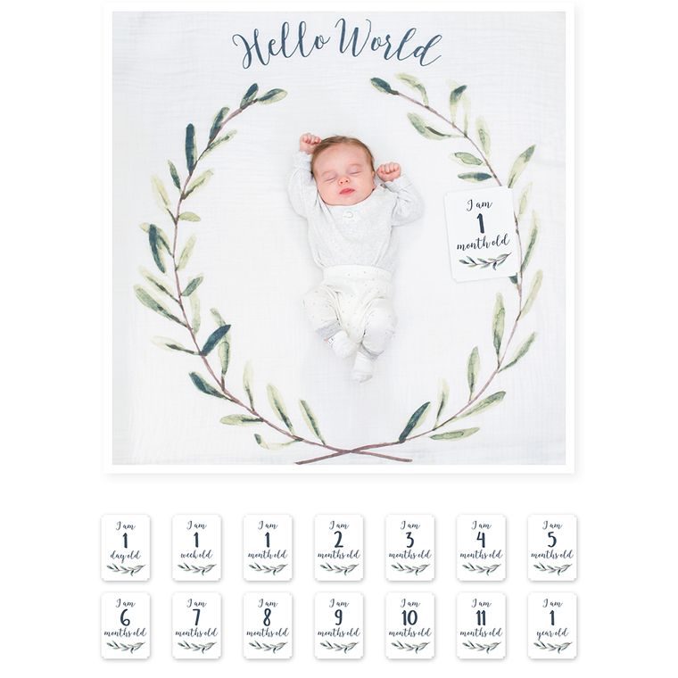 Baby's 1st Year - Hello World Wreath